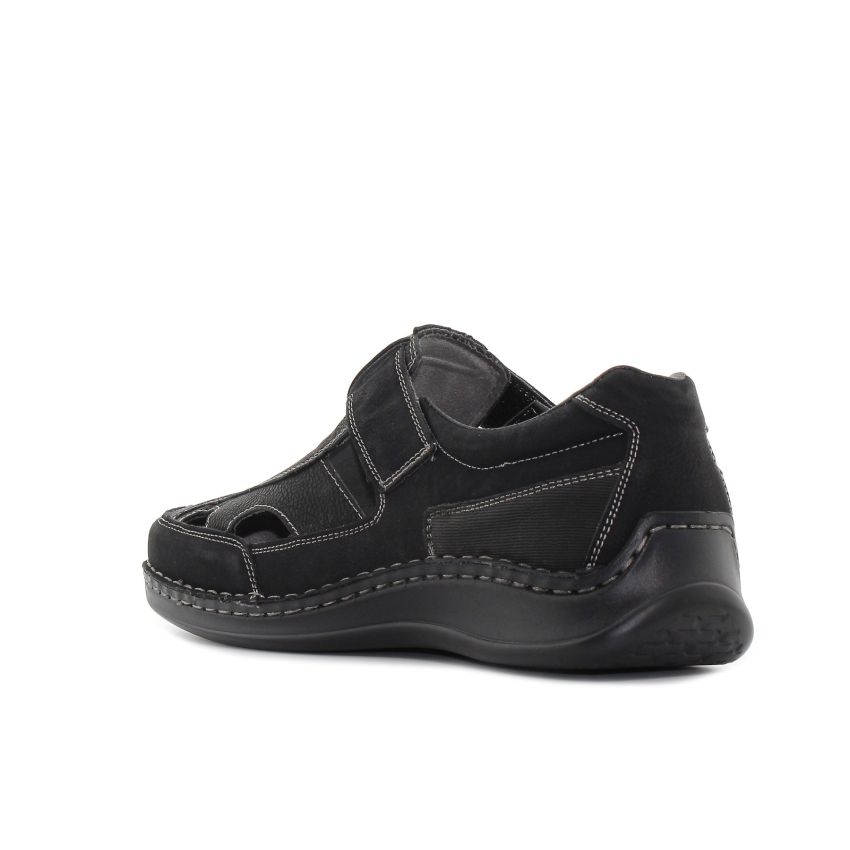 Emaks - SA fekete férfi szandál