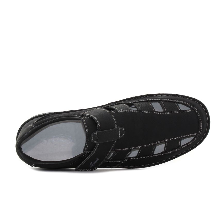 Emaks - RA fekete férfi szandál