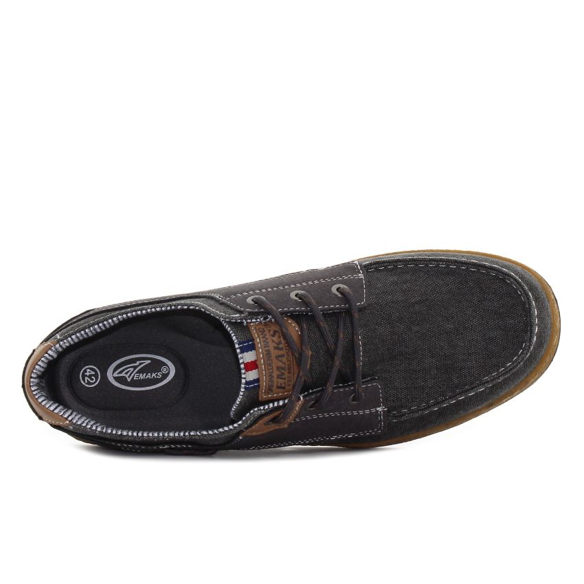 Emaks - Denim fekete férfi cipő