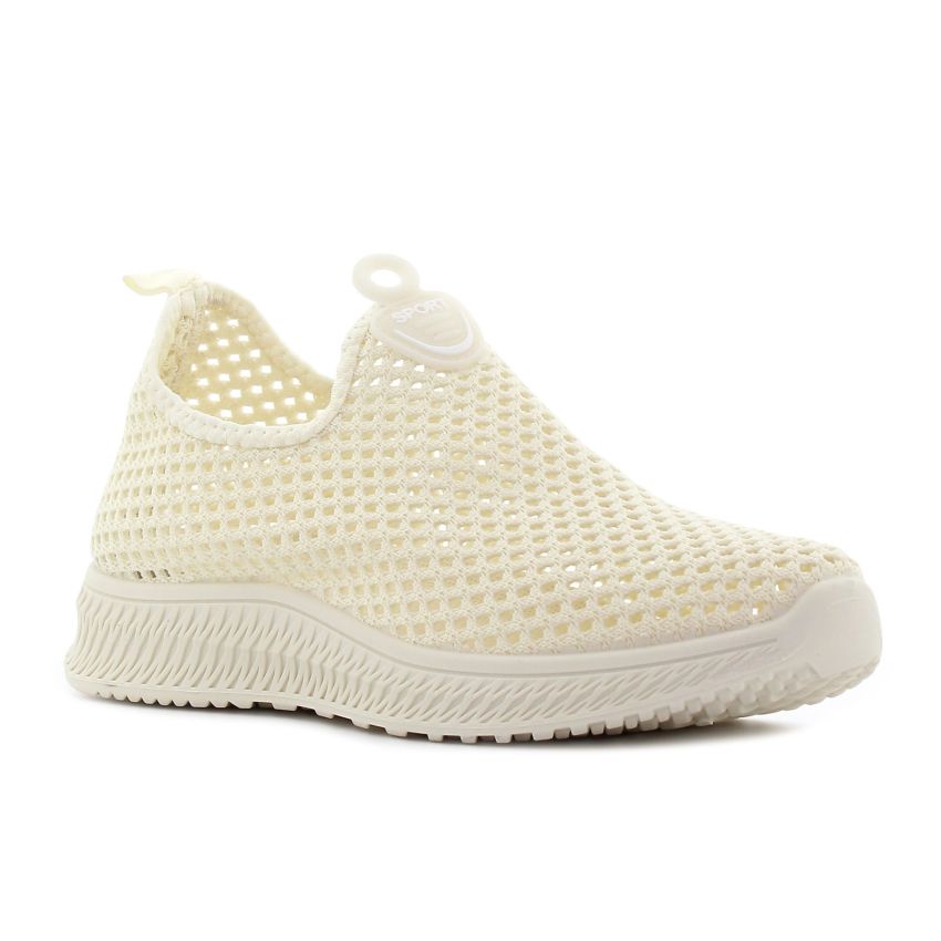 Emaks - Sport bézs női bebújós cipő