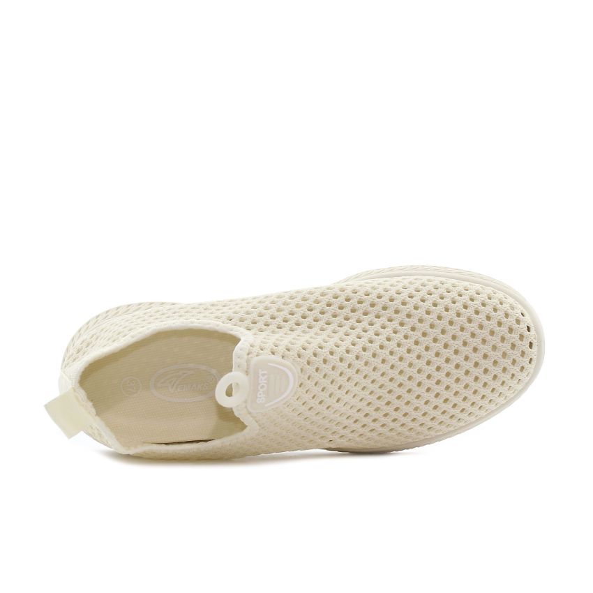 Emaks - Sport bézs női bebújós cipő