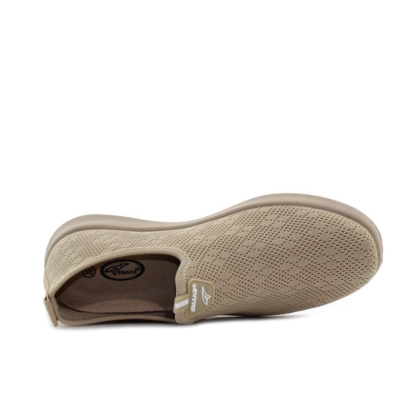 Emaks - Slip bézs női bebújós cipő