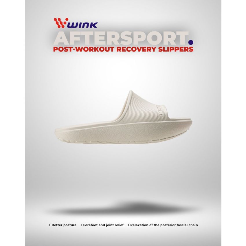 Wink - Aftersport bézs női papucs