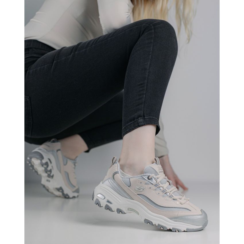 Skechers D'Lites - Chromatic bézs női cipő