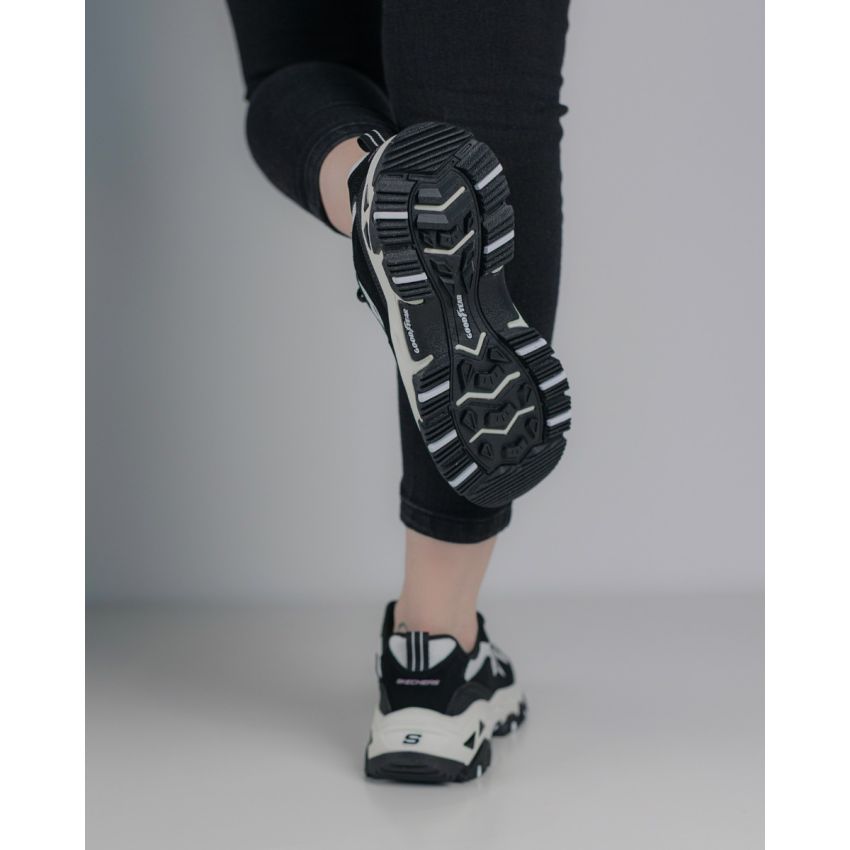 Skechers D'Lites Hiker fekete női cipő