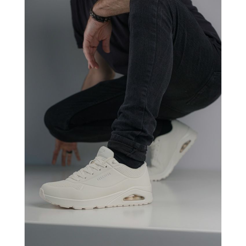 Skechers Uno - Stand On Air törtfehér férfi cipő