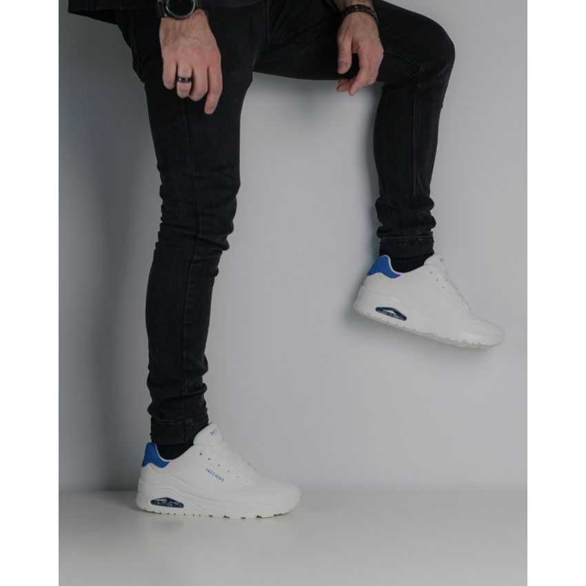 Skechers Uno - Suited On Air fehér-kék férfi cipő