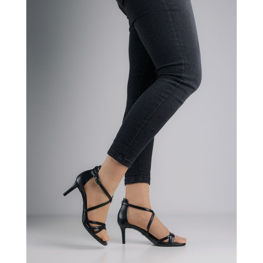 Tamaris fekete női magassarkú