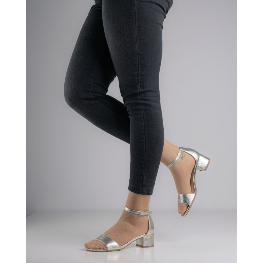 Tamaris platina női magassarkú