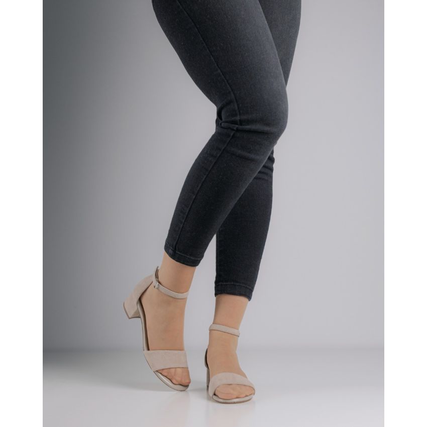 Tamaris bézs női magassarkú