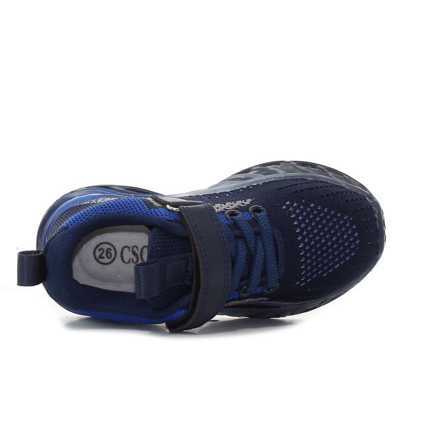 Borgo AB sötétkék villogó gyerek cipő