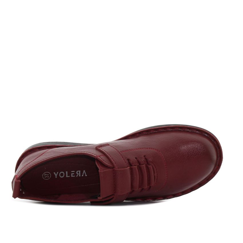 Yolera - Isha bordó női cipő