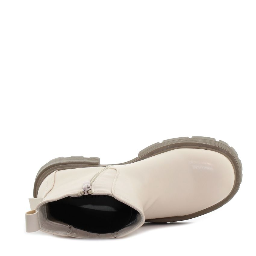 Monogrant - Xenia bézs női bokacsizma