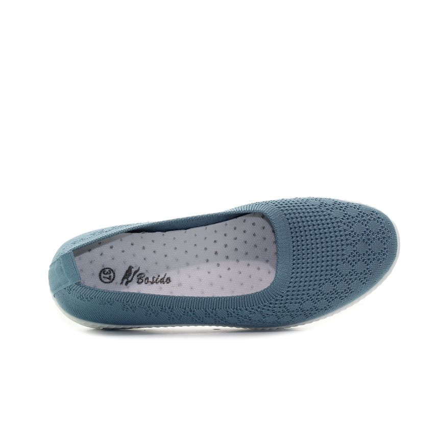 Bosido Rebeka kék női bebújós cipő