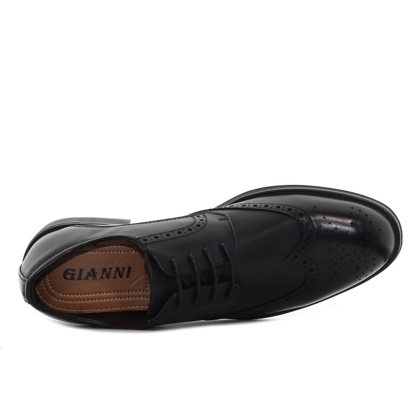 Monogrant - Carl fekete férfi cipő