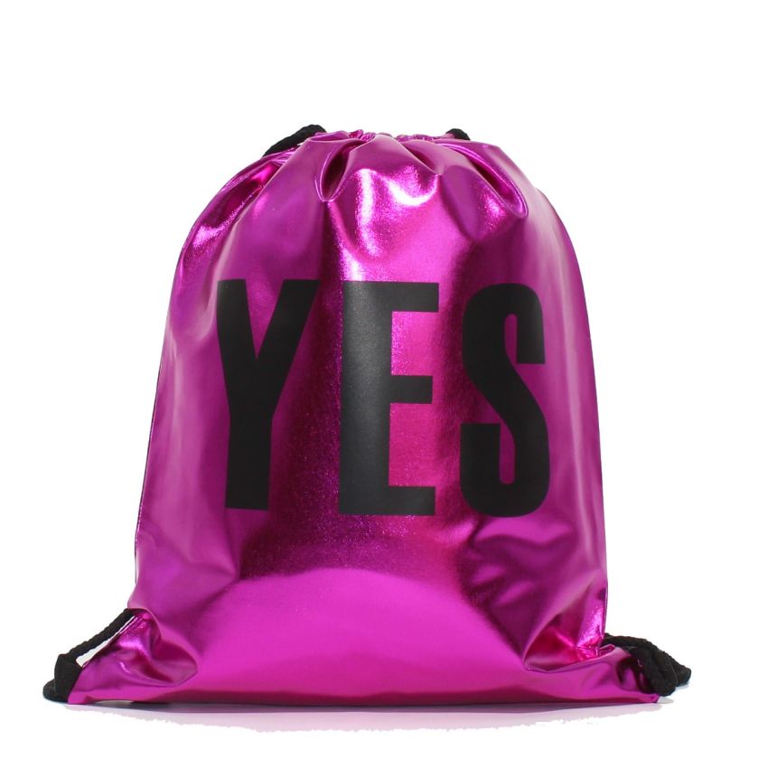 Borgo Yes/No magenta latex tornazsák