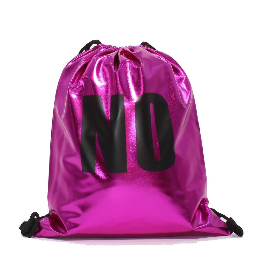 Borgo Yes/No magenta latex tornazsák