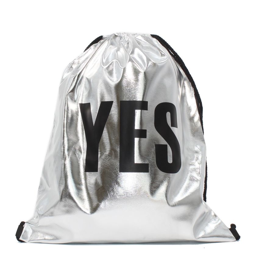 Borgo Yes/No ezüst latex tornazsák