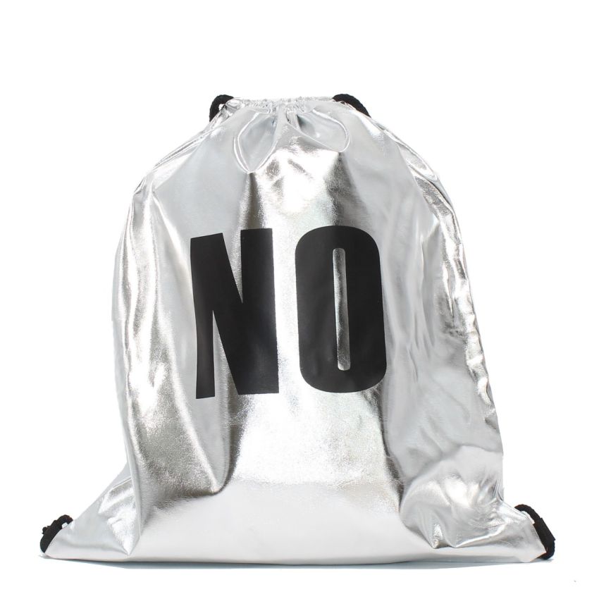 Borgo Yes/No ezüst latex tornazsák