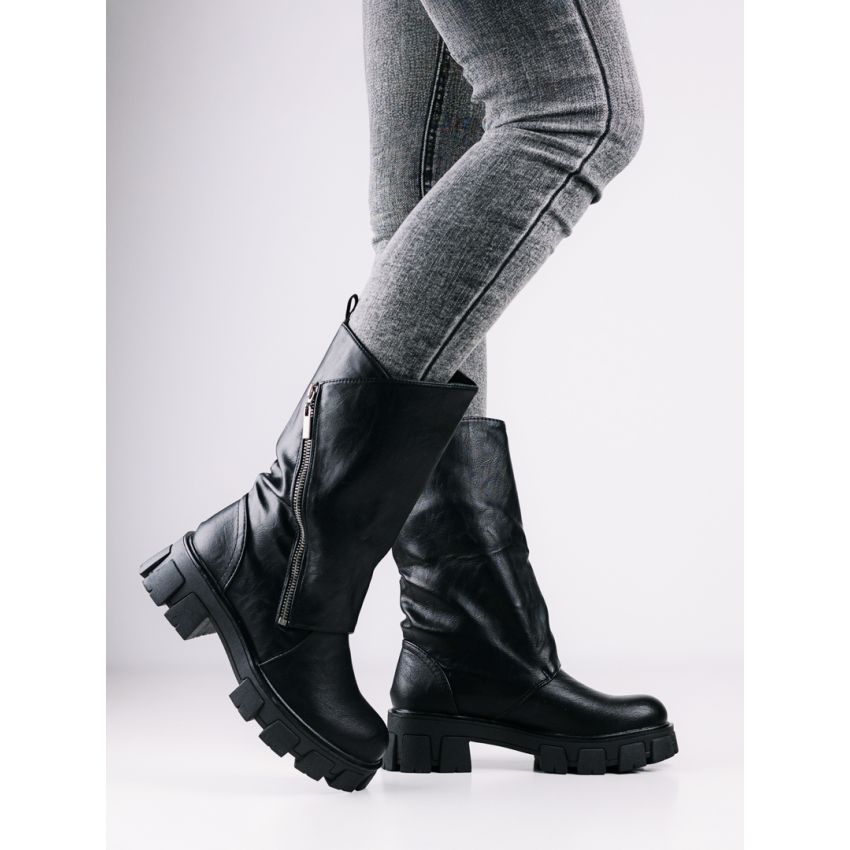 Monogrant - Gia fekete női csizma