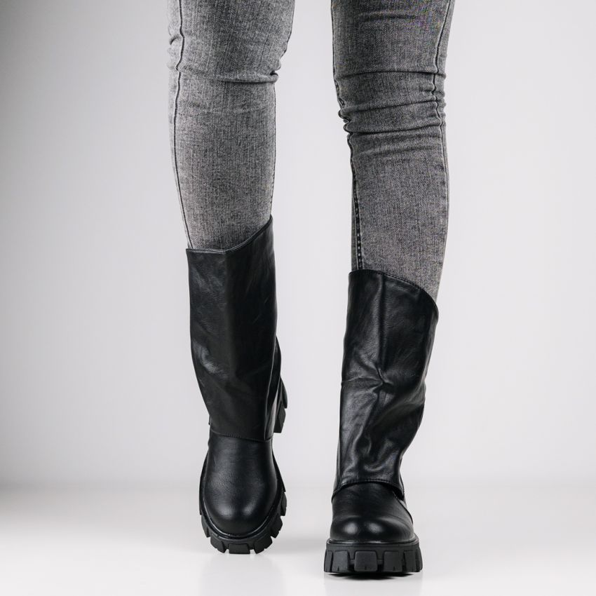 Monogrant - Gia fekete női csizma