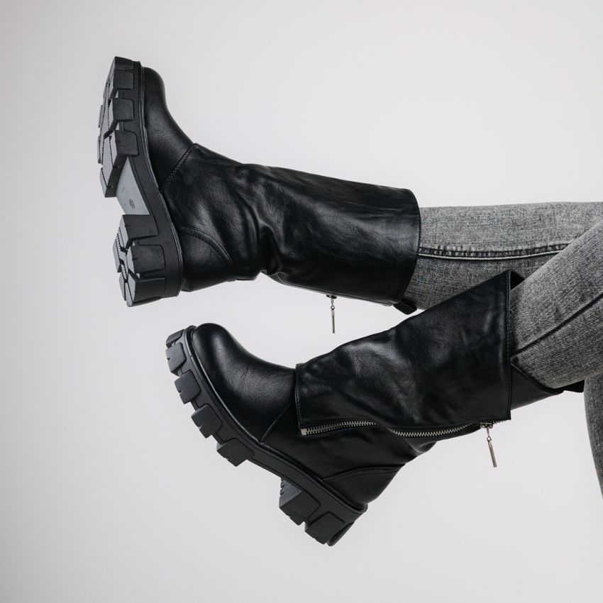 Monogrant - Gia fekete női csizma