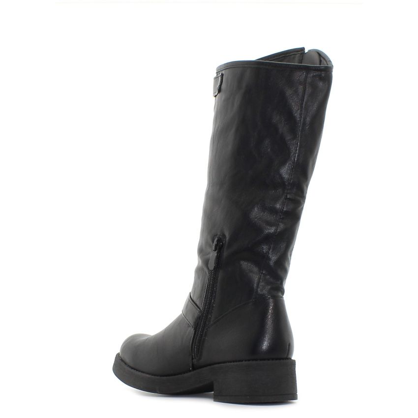 Monogrant - Agata fekete női magasszárú csizma