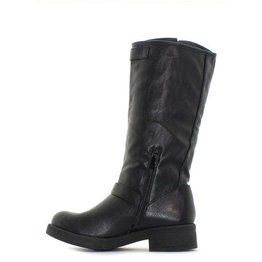 Monogrant - Agata fekete női magasszárú csizma