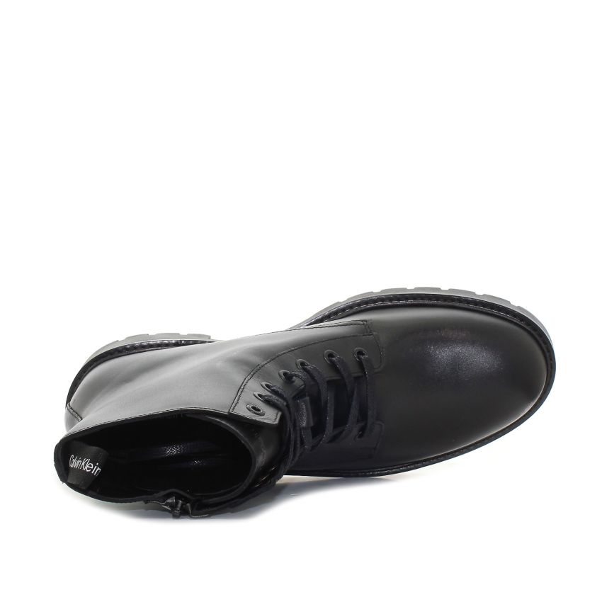 Calvin Klein Combat Mid Lace fekete férfi bokacsizma