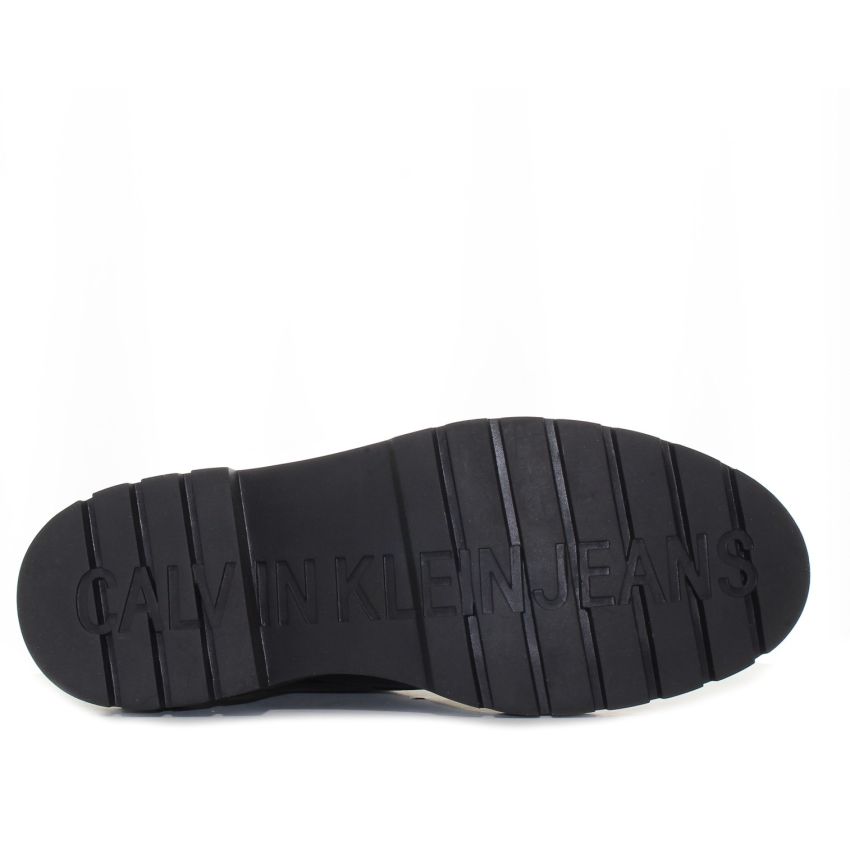 Calvin Klein Combat Mid Lace fekete férfi bokacsizma