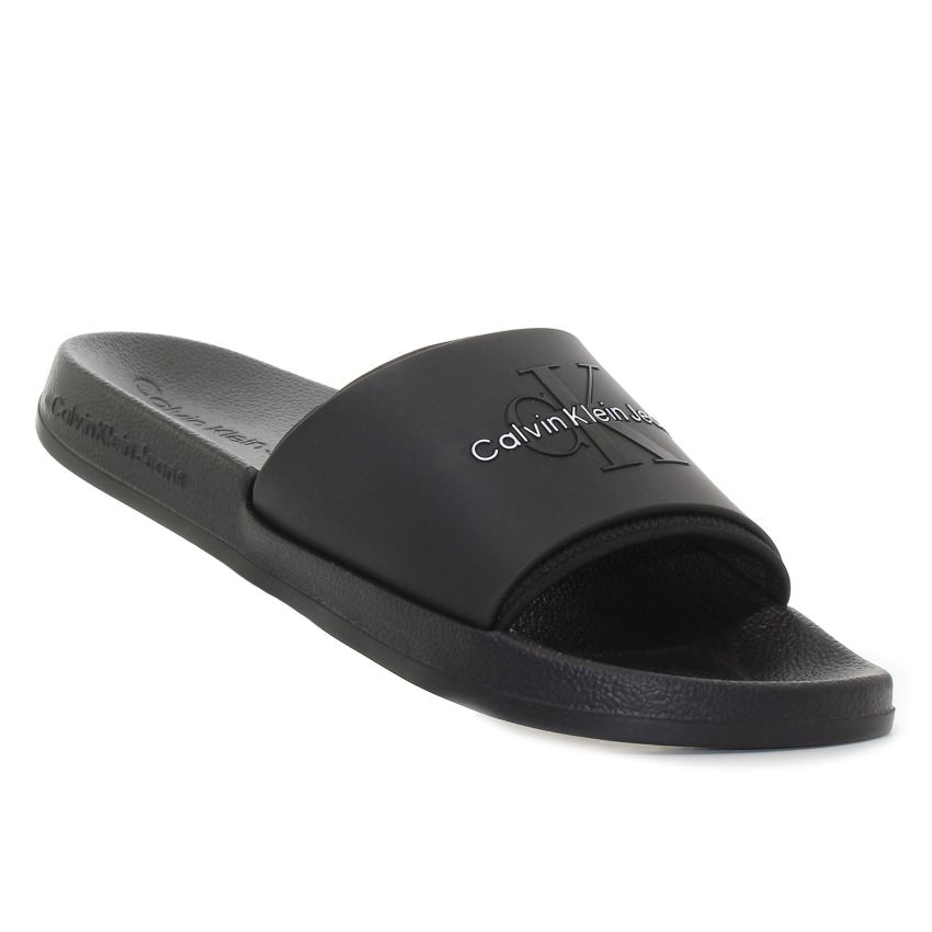 Calvin Klein Slide Monogram fekete férfi papucs