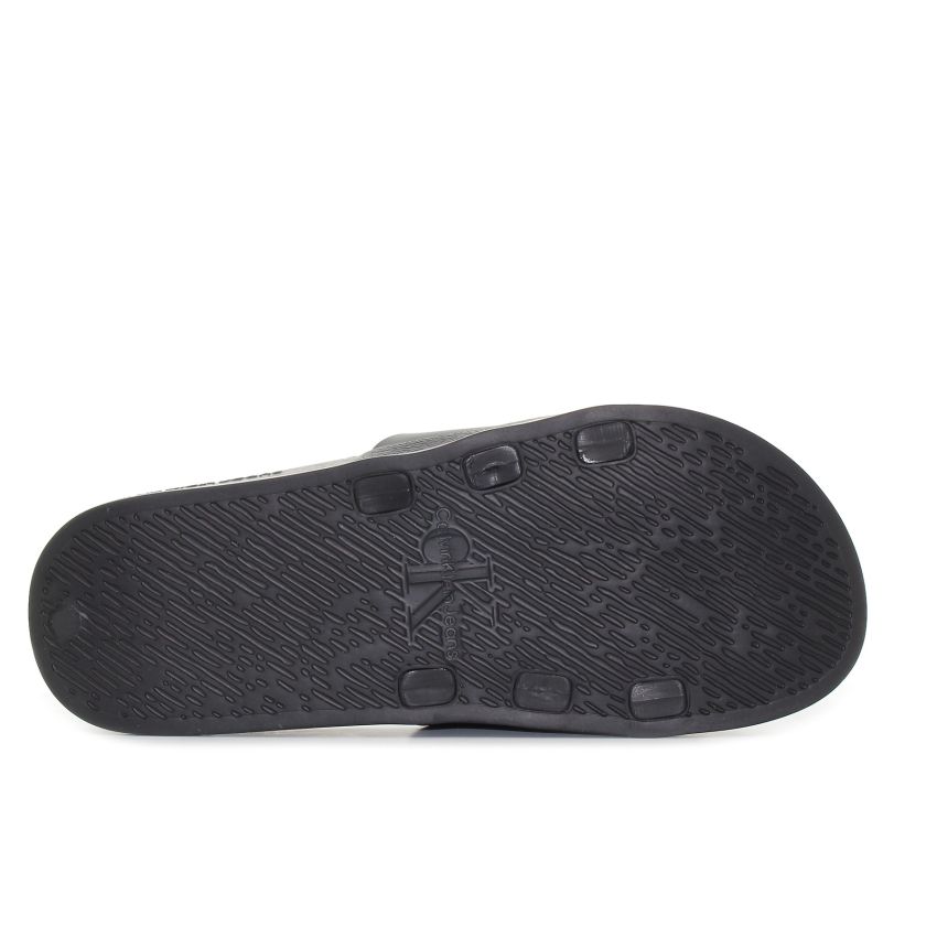 Calvin Klein Slide Monogram fekete férfi papucs
