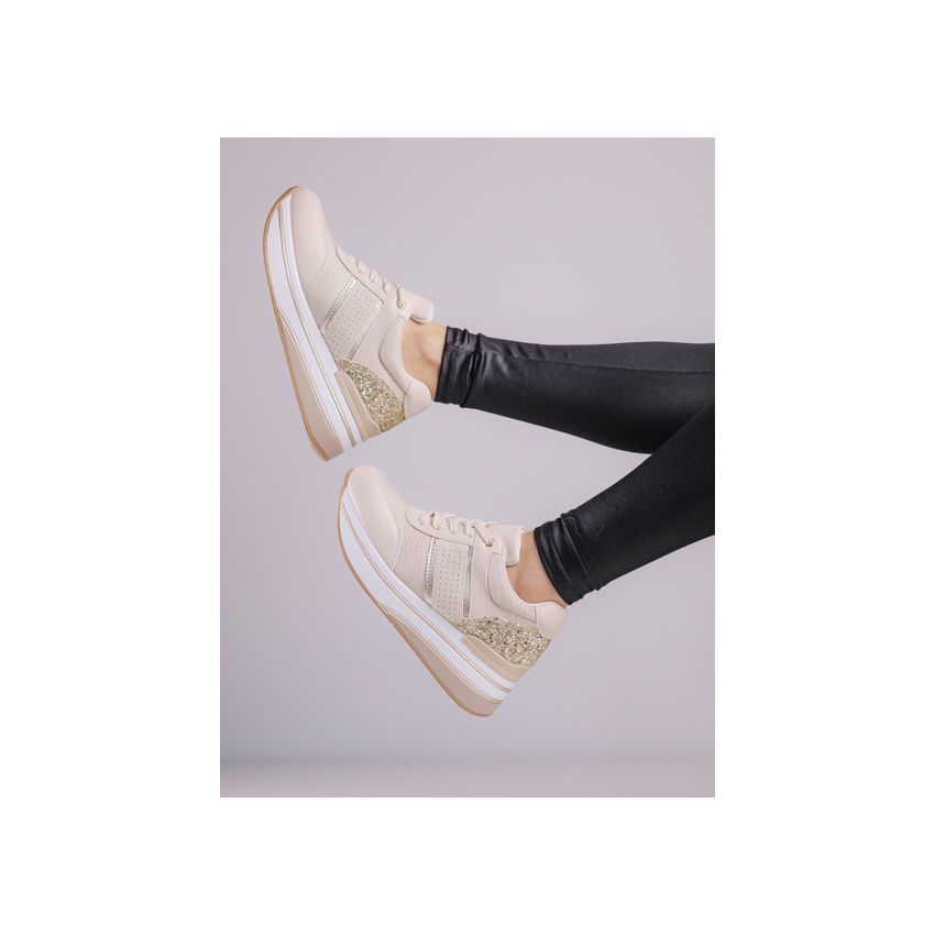 Yolera - Amy bézs női cipő