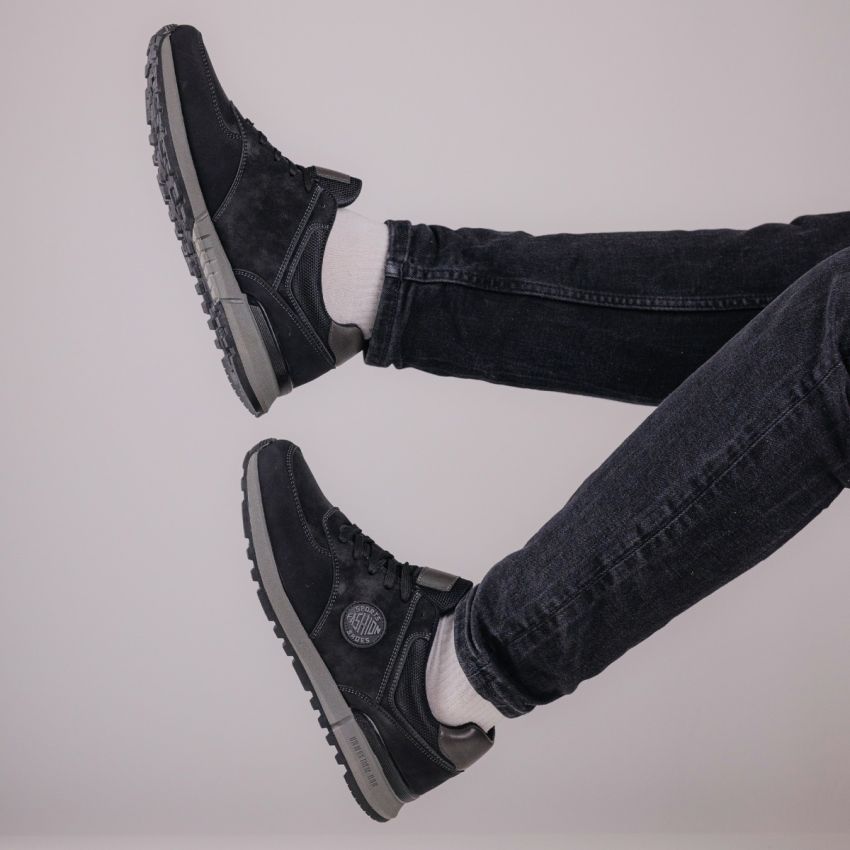 Yolera - Dean fekete férfi cipő