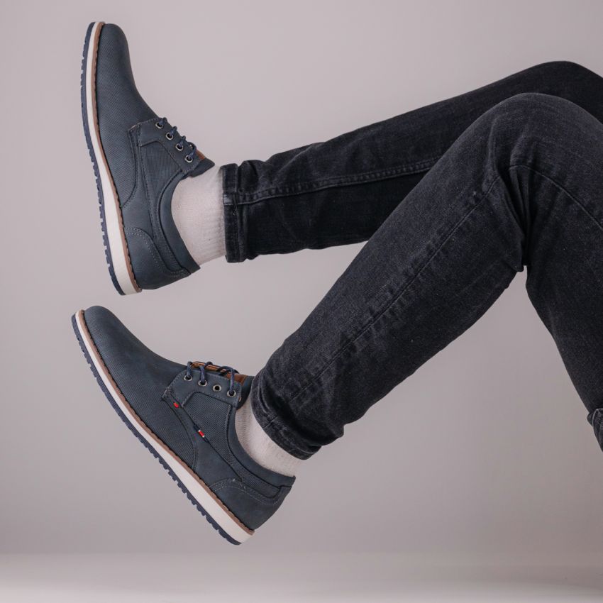 Yolera - Dan sötétkék férfi cipő