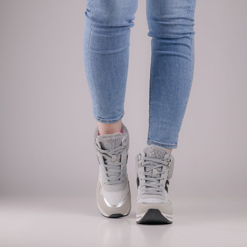 Yolera - Exa szürke női bakancs