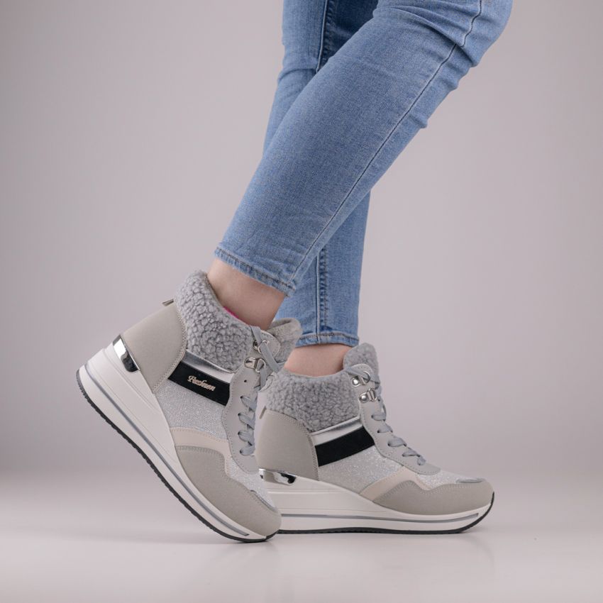 Yolera - Exa szürke női bakancs