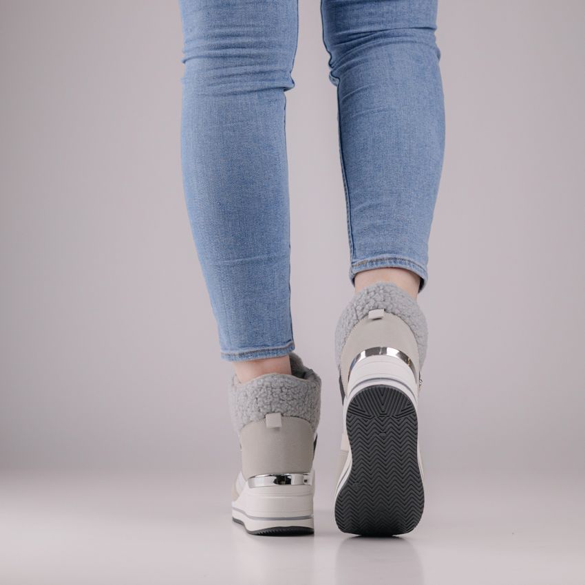 Yolera - Exa szürke női bakancs