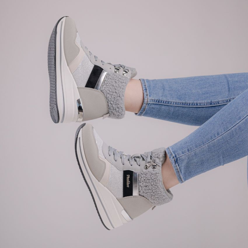 Yolera - Exa szürke női bakancs