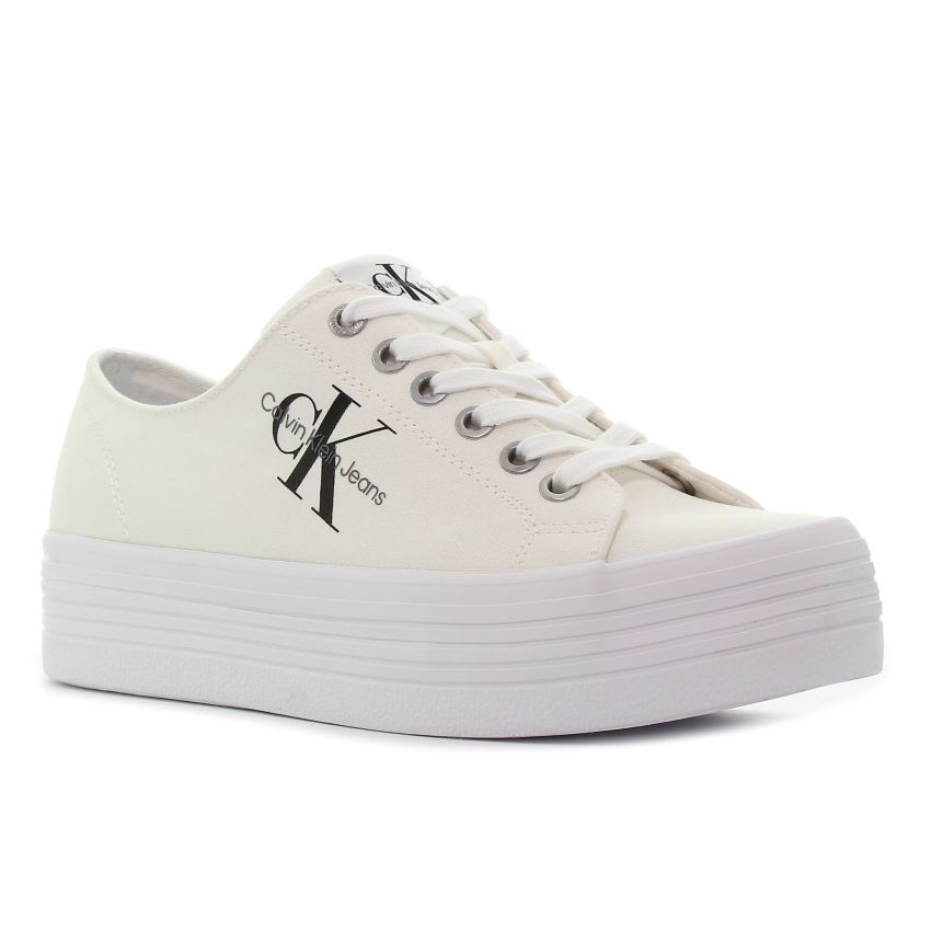 Calvin Klein Vulcanized Flatform törtfehér női platformos cipő