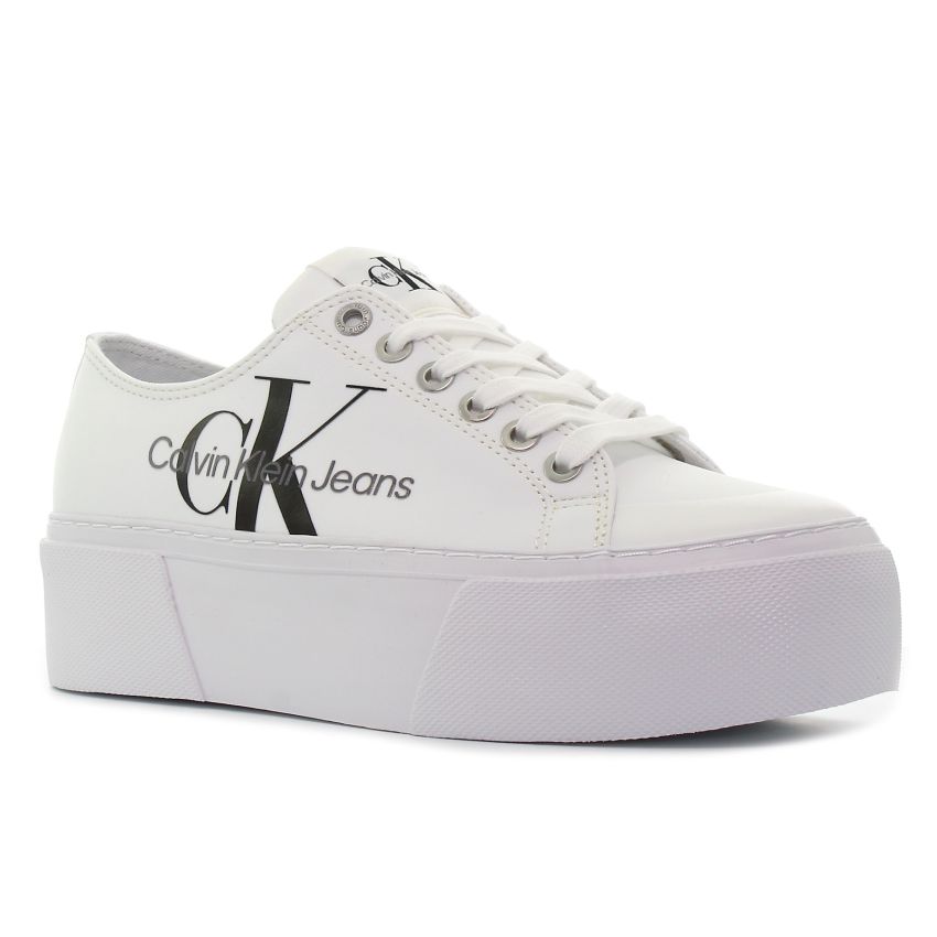 Calvin Klein Flatform Vulcanized fehér platformos női cipő