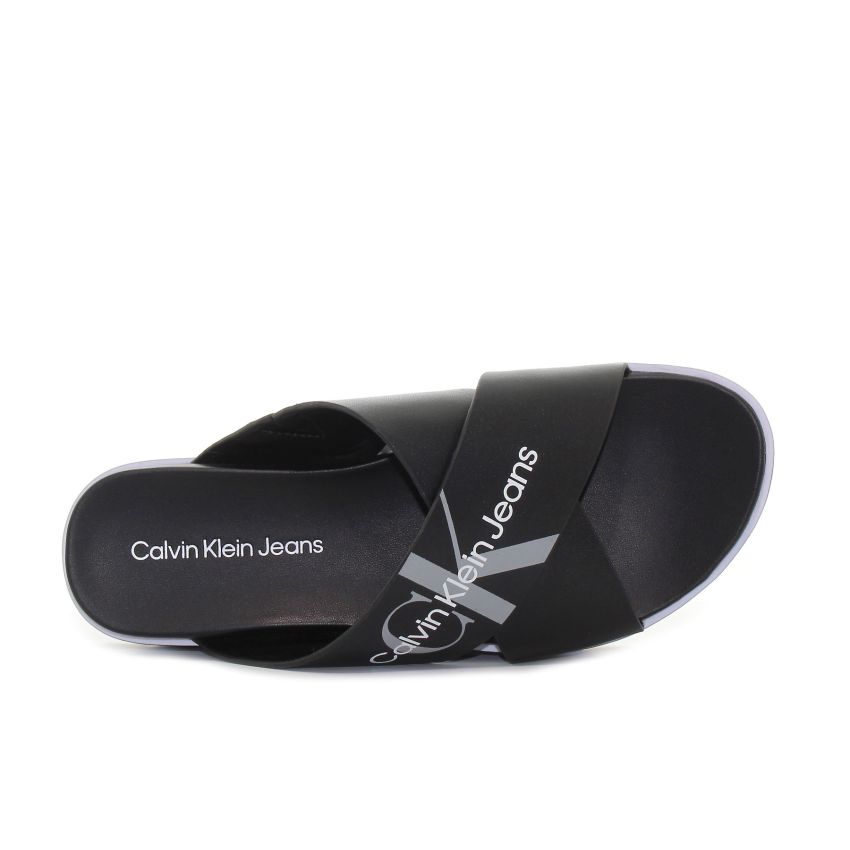 Calvin Klein Flatform Sandal platformos fekete női papucs