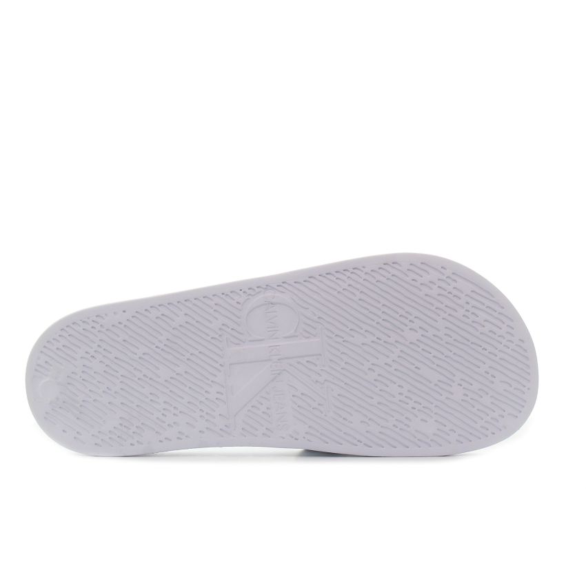 Calvin Klein Slide Silver Monogram ezüst női papucs