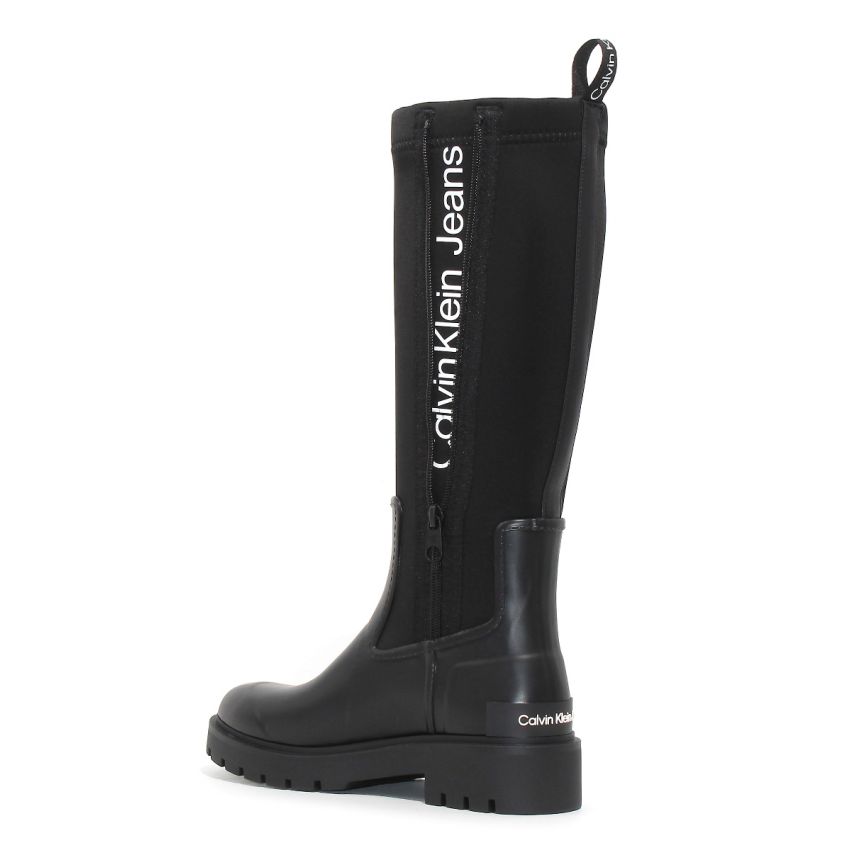 Calvin Klein High Rainboot fekete női csizma