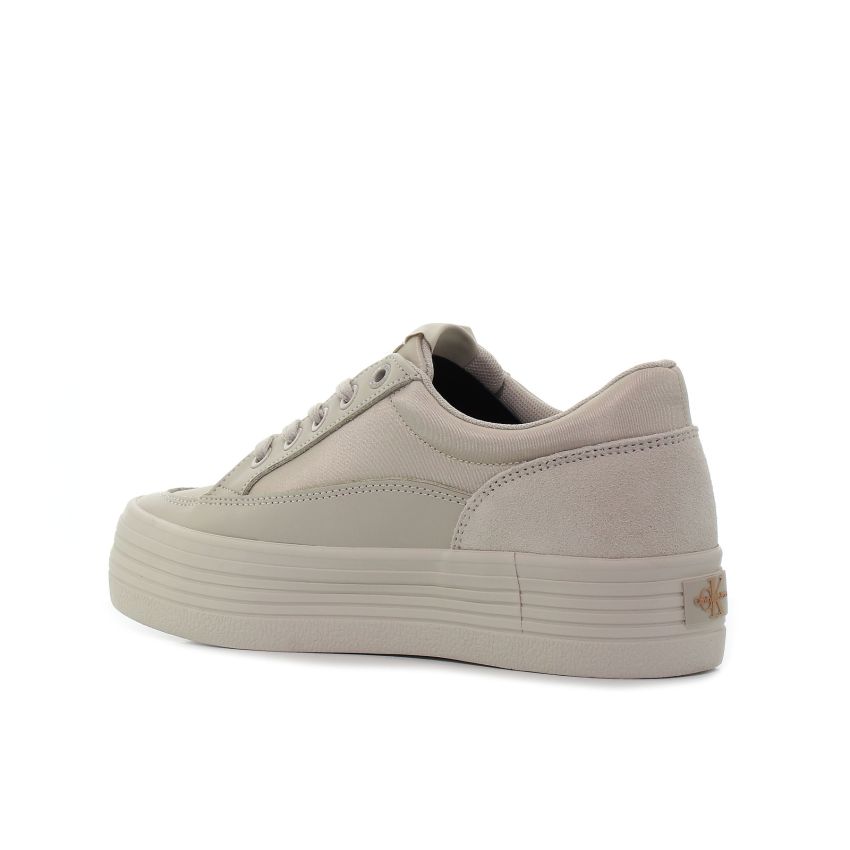 Calvin Klein Vulcanized Flatform Low Cut platformos bézs női cipő