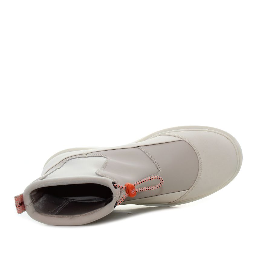 Calvin Klein Chunky Combat Chelsea Boot bézs női csizma