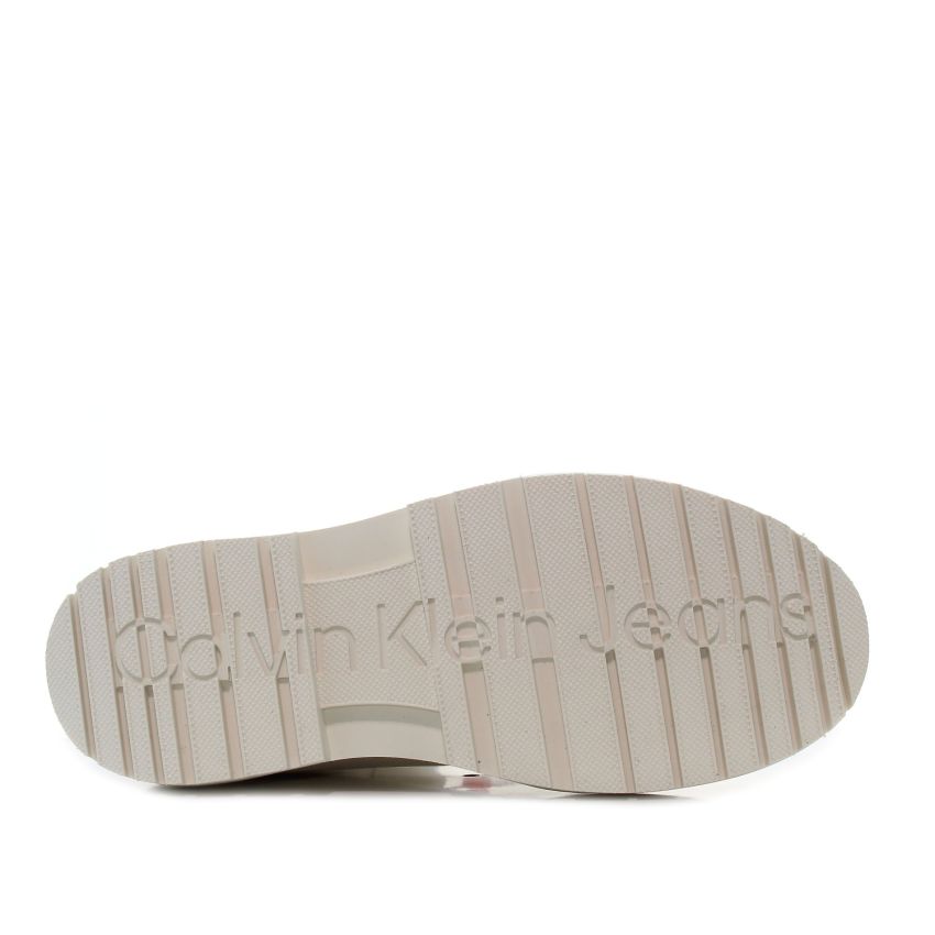 Calvin Klein Chunky Combat Chelsea Boot bézs női csizma