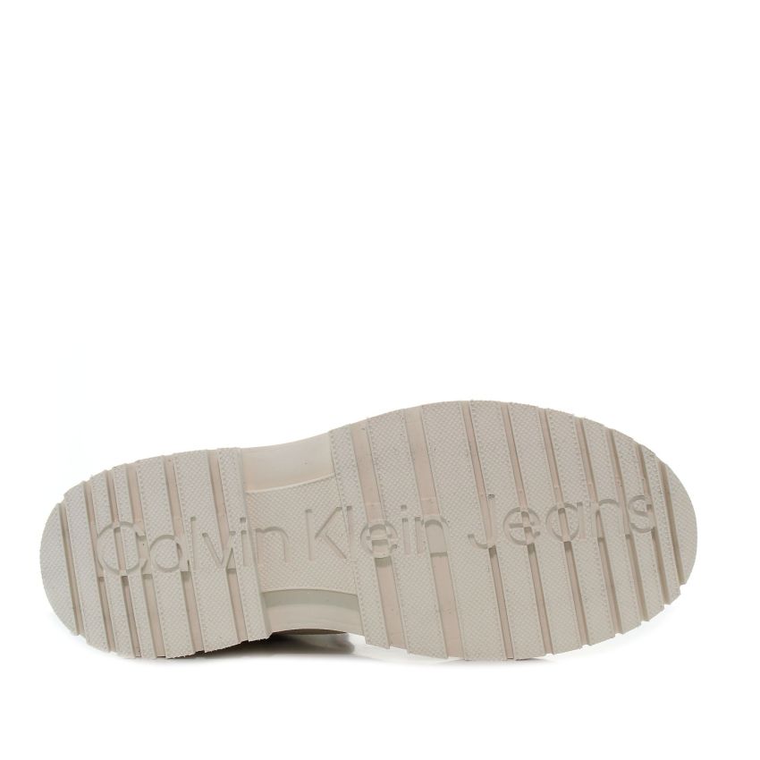 Calvin Klein Chunky Combat Laceup Boot bézs női bakancs