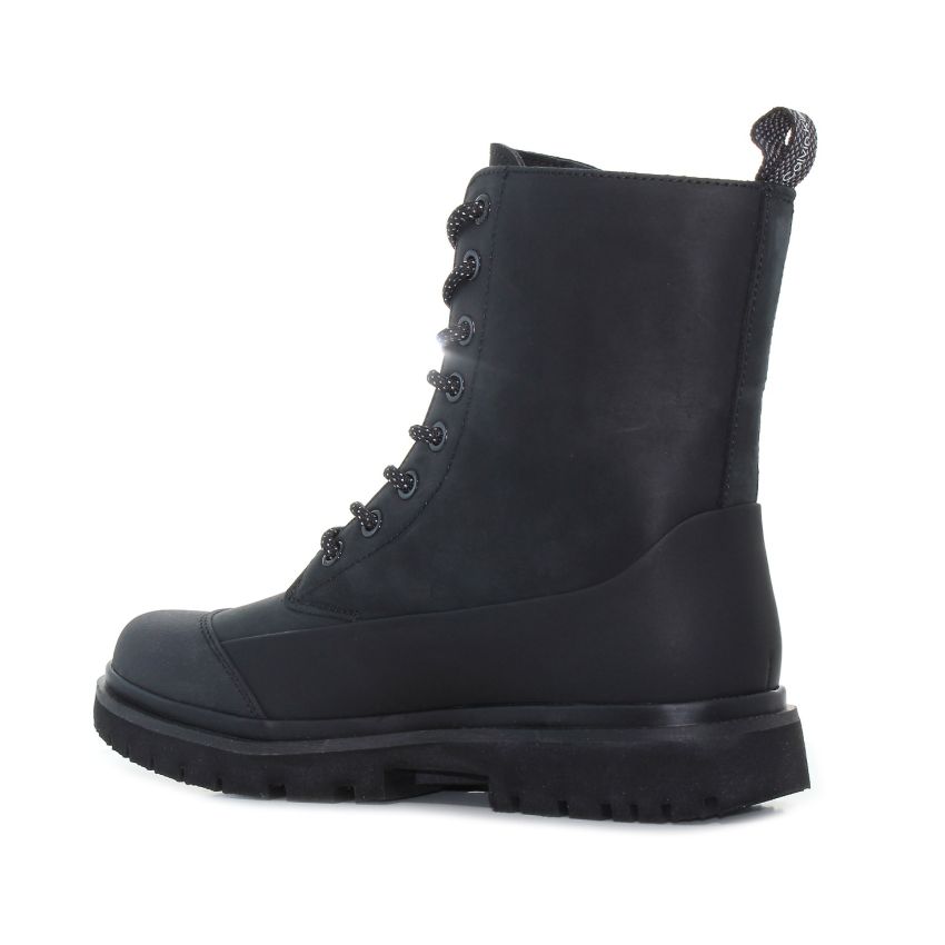 Calvin Klein Chunky Combat Laceup Boot fekete női bakancs