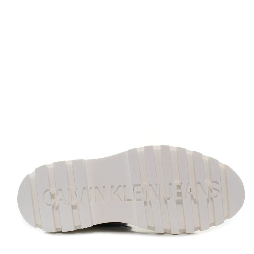Calvin Klein Flatform Lace Up fekete női bakancs